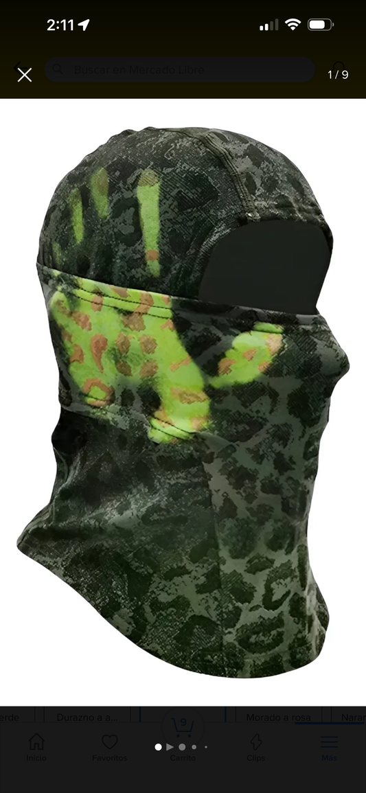 Balaclava Reactiva Leopard