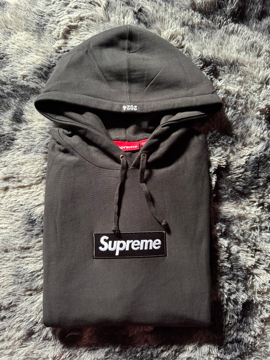 Sudadera Supreme Negra Box Logo (FW24)