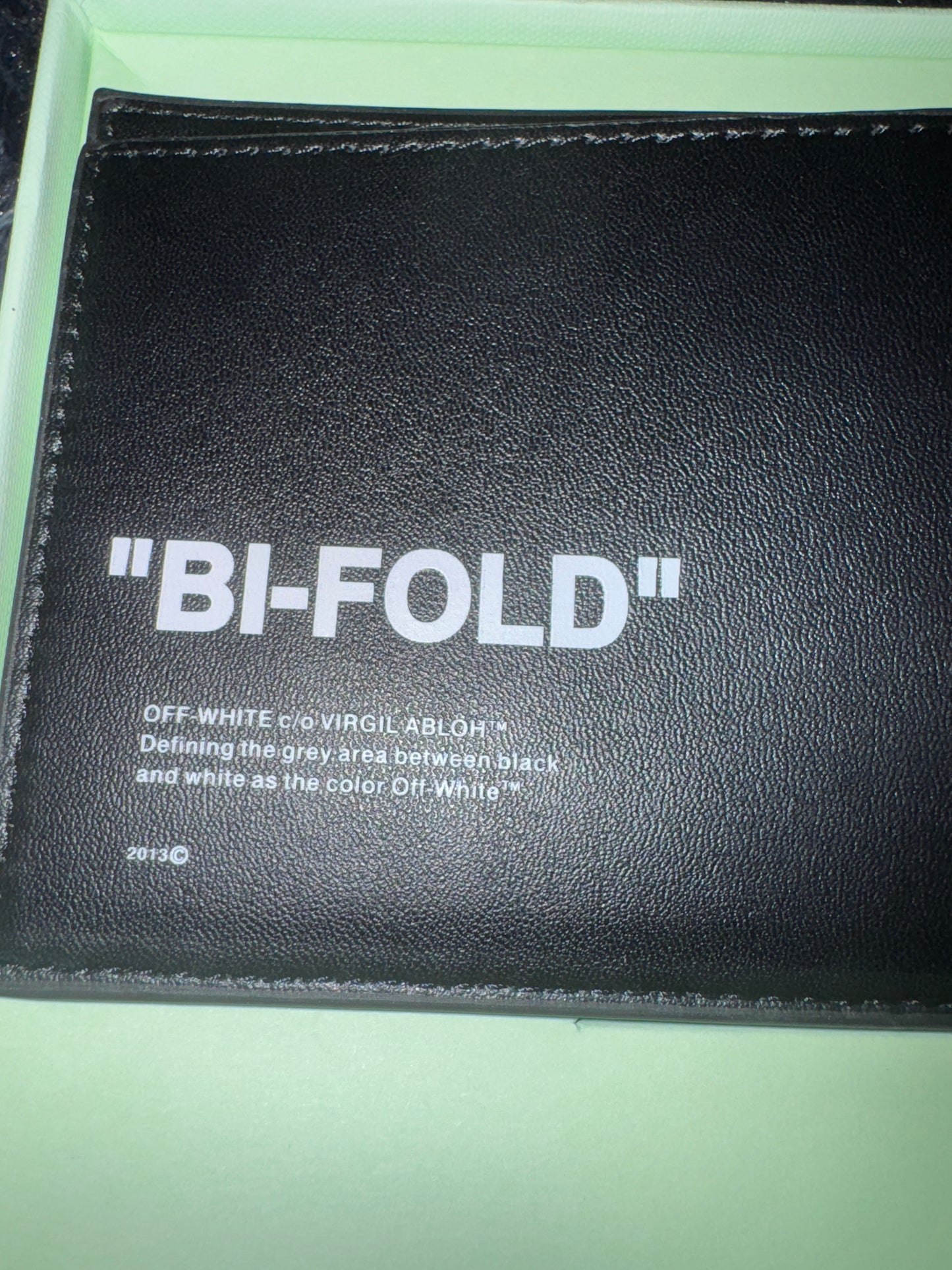 Off-White “BI-FOLD” Wallet - Black