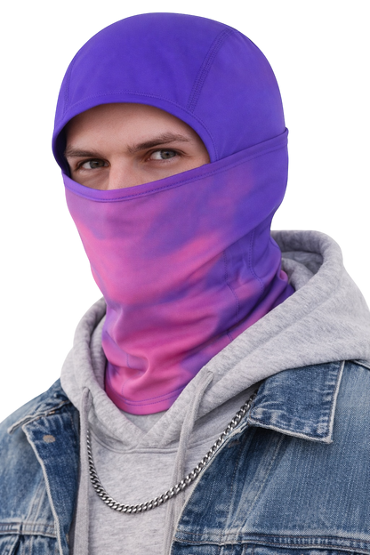 Balaclava Reactiva Morado a Rosa